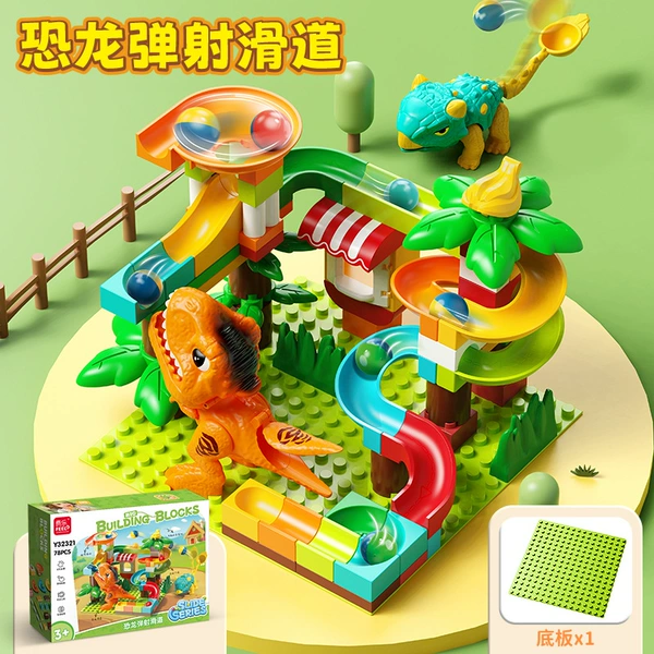 Dinosaur, slide, 78 pieces