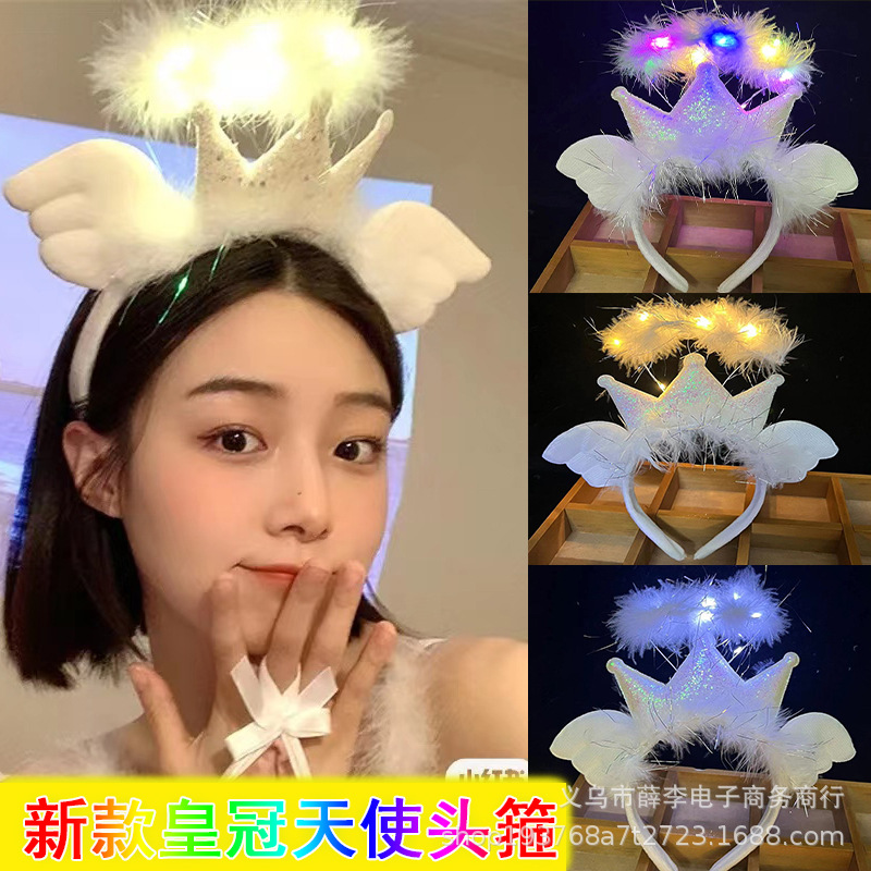 Luminoso Fox diadema Fox felpa Orejas de conejo orejas de gato horquilla bar concierto puesto diadema luminosa