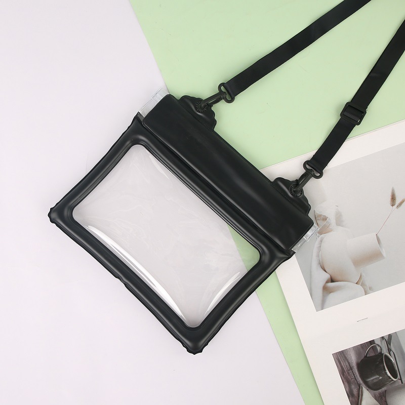 더블 버클 숄더백 블랙