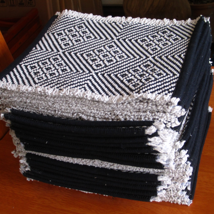 OD59 wholesale solid wood stool with red wood frame, rope seat, replacement seat, thickened seat, folding chair