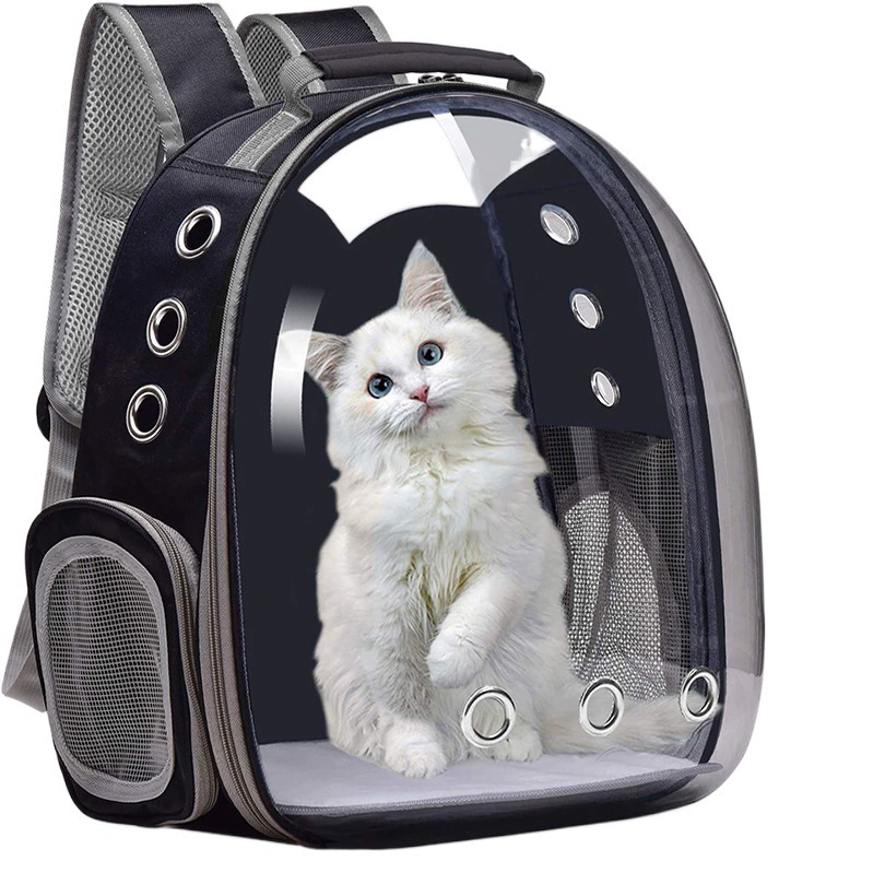 Прозрачная сумка для домашних животных, новая модная тенденция, большая вместительная сумка для кошек, панорамный рюкзак для собак, оптовая продажа