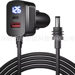 60W mini cihazlar üçün suya davamlı 12V/24V DC avtomobil şarj cihazı TR69