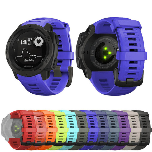 For Garmin Instinct Instinc Silicone Strap Garmin Instinct2 Solar Official Wristband