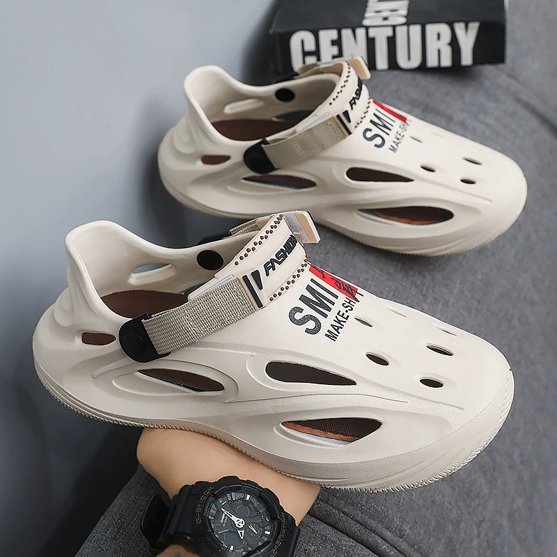 Обувь Croc, летние уличные сандалии, тапочки на толстой подошве, новый пляжный дезодорант, легкие повседневные туфли