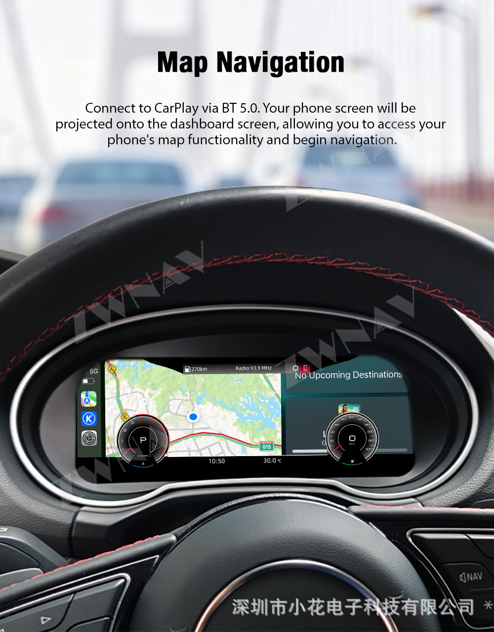 Suitable for 2013-2020 Audi Q2/A3 full LCD instrument cluster 10.9inch multifunctional car odometer