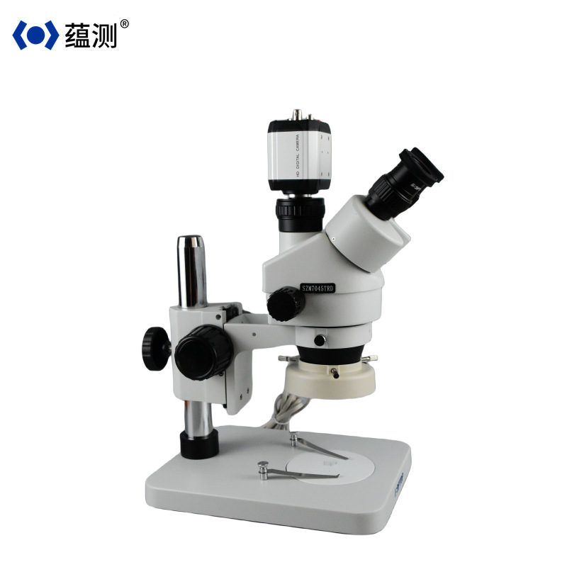 SZM-3 高清三双目体视显微镜 放大7-45倍 上光源视频显微镜 蕴测