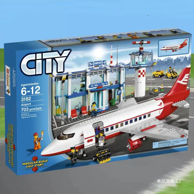 Lego, авиалайнер, большой самолёт, конструктор, игрушка