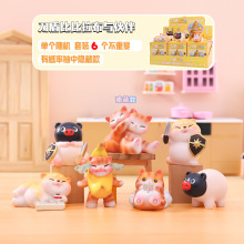 抖音热卖刀盾比比拉布与伙伴盲盒办公室桌面摆件创意潮玩公仔批发