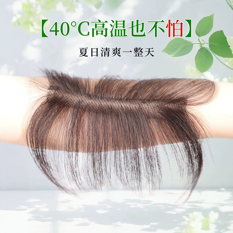 Baby Hair Bangs Wig for Women, Hairpiece for the Top of the Head, Fluffy High Crown, Real Hair, Natural Forehead Hairline Hairpiece Baby Hair Bangs Wig for Women, Hairpiece for the Top of the Head, Fluffy High Crown, Real Hair, Natural Forehead Hairline Hairpiece