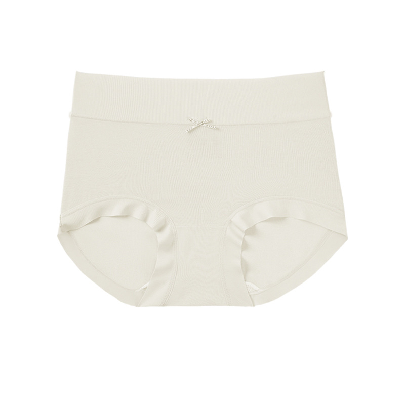 50 ropa interior modal de seda de morera de cintura alta 7A antibacteriana ropa interior modal de cintura alta para mujer ropa interior de talla grande refrescante
