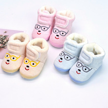 嬰兒鞋子冬季加絨0-6到12個月軟底學步鞋男女寶寶保暖棉鞋防掉鞋