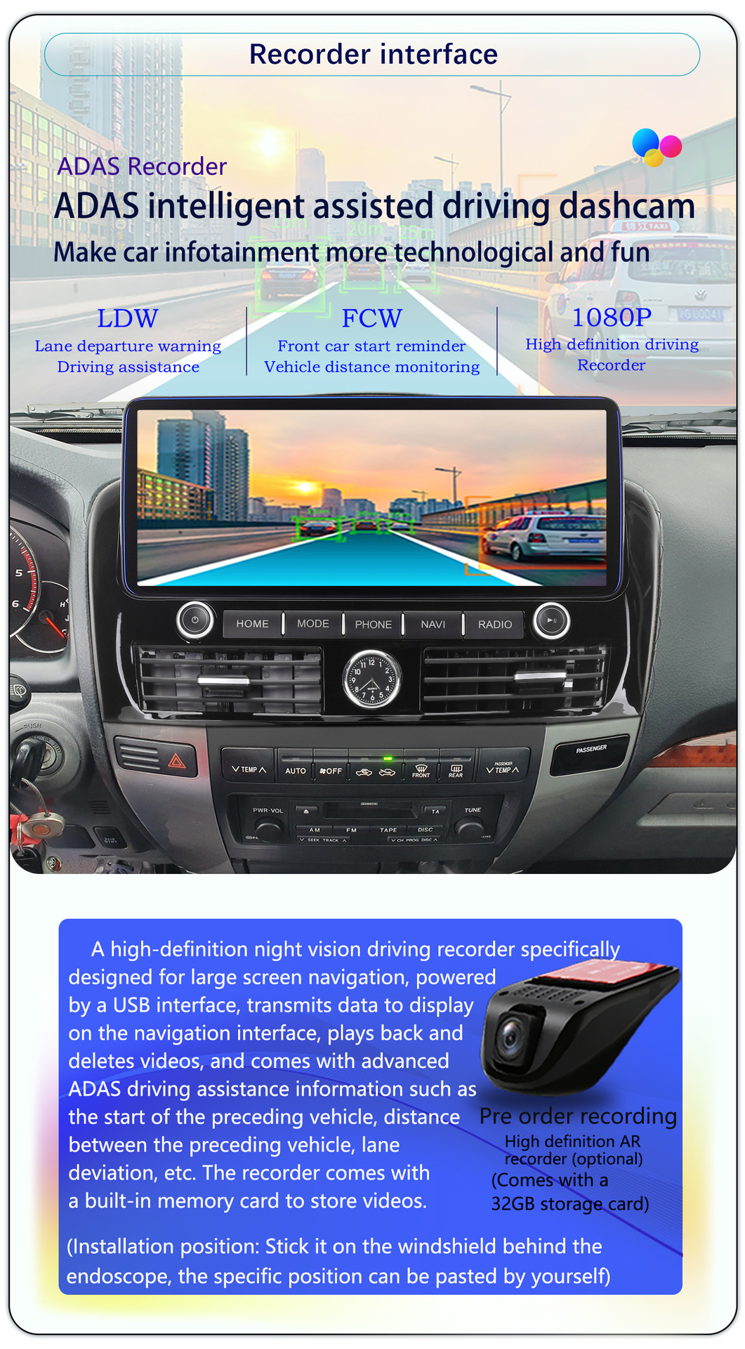 Suitable for 02-09 Toyota Prado High-End Lexus Gx470 Center Console 12.3inch Android Large-Screen Navigation System