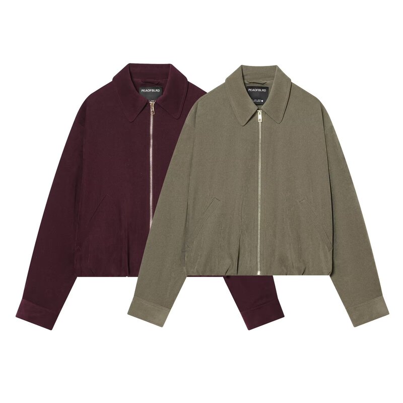 Taop&Za Women's Clothing 2026 Spring New Style European and American Style Casual Fluffy Bomber Jacket 8372369
