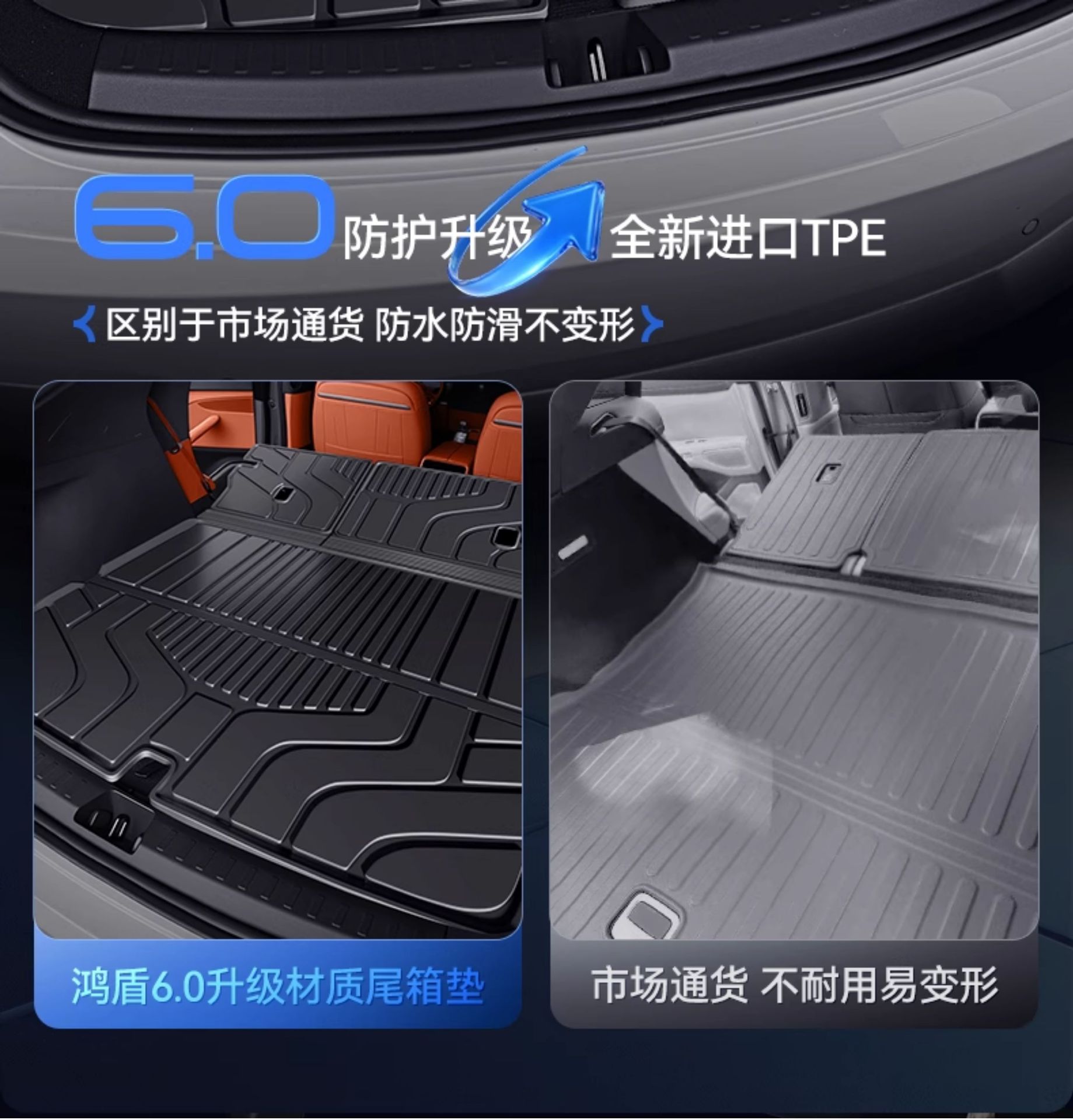 Suitable for Toyota Platinum 3X Trunk Mat Tpe25 New Special Integrated Trunk Mat Car Modification Supplies
