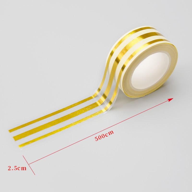 Golden self-adhesive glass sticker