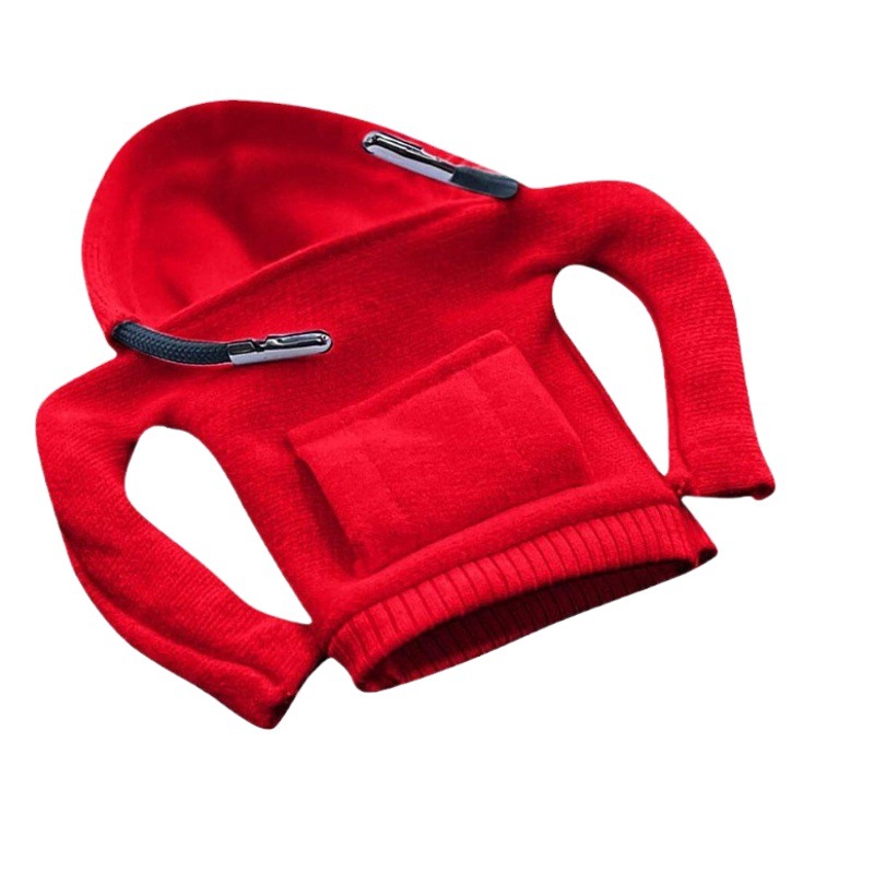 Cubierta DE LA MANIJA del engranaje del coche transfronterizo palanca de engranaje pequeño suéter con capucha palanca de engranaje creativo con capucha cubierta de la manija del engranaje al por mayor