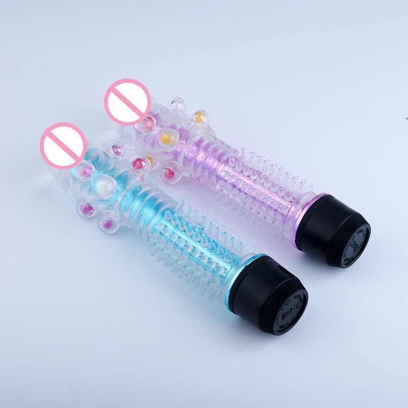 Small Dragon-Beard Crystal Vibrator, TPE Single-Shock Massage Stick, Adult Toy — detail image 13