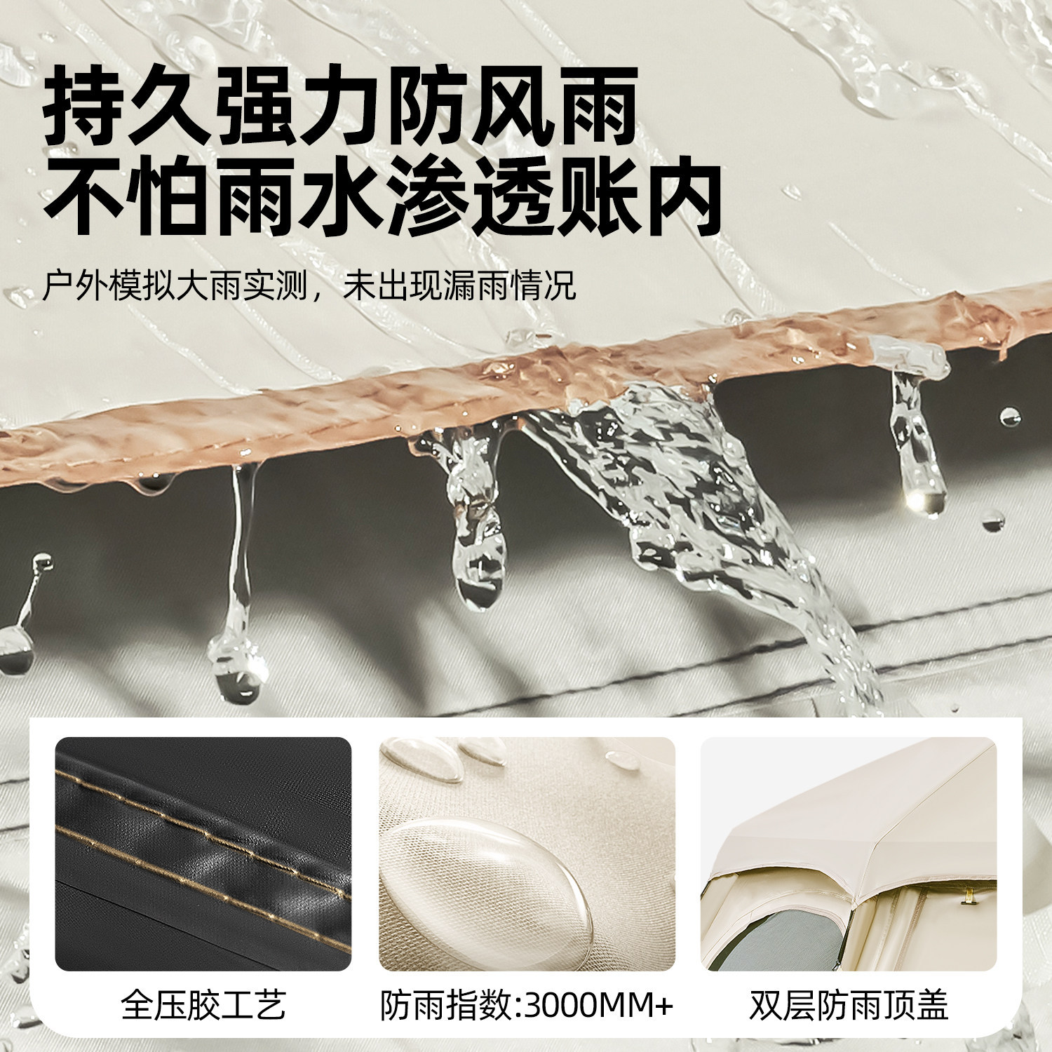 Hexagonal tent for outdoor camping, two-in-one tent, outdoor no-build required, thickened canopy, windproof and rainproof, wholesale