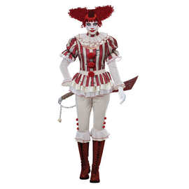 19327# 万圣节马戏团滑稽演员小丑装 化妆舞会魔术师表演制服