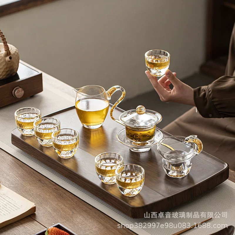 Crystal tea set, elite tea cup, light luxury style