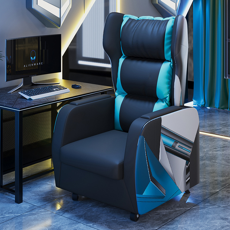 New E-Sports Internet Cafe Sofa Chair Internet Cafe Game Hall Single All-In-One Office Desk Chair Reclining Lazy Computer J*