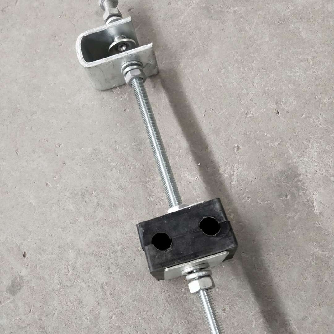 铁塔固定引下卡具adss光缆塔用引下线夹 加长绝缘跳线线夹厂家