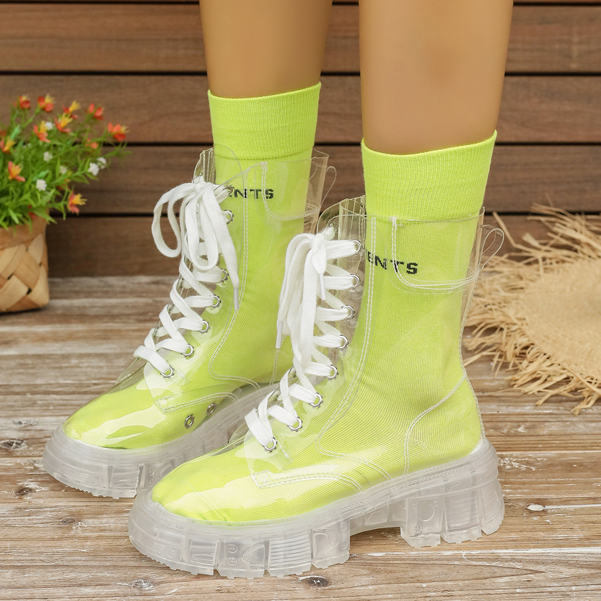 Women's Streetwear Solid Color Round Toe Martin Boots display picture 11