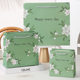 Small fresh green flower gift bag tea high-end handbag clothing accessories gift universal packaging bag wholesale