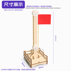 Primary School Student Brain-Teasing Toy DIY National Flag Model Science Project Kit STEM Craft Kit