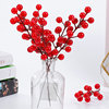 Supply of single fork 12 fruit red fruit simulation flowers red berries, rich fruit, rich fruit, winter green fruit simulation wholesale