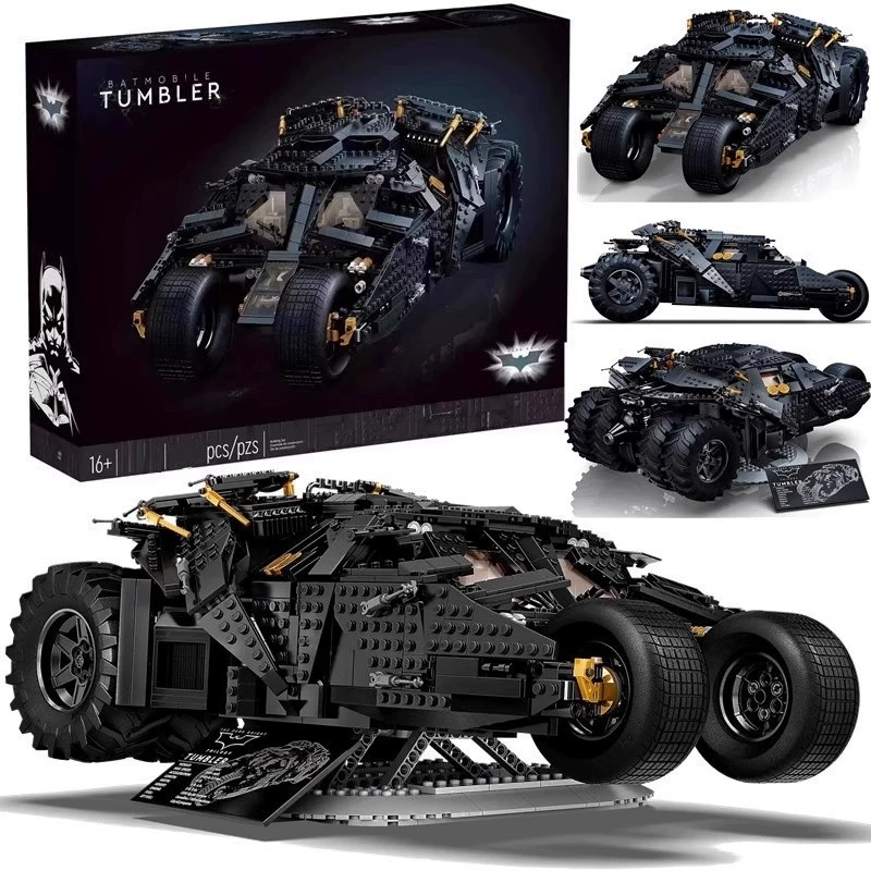 Lego, batmobile, constructor, combat vehicle, minifigure, Batman