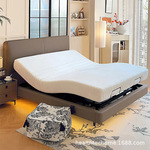 真皮床新款电动智能床黑科技多功能升降主卧互不打扰双人床悬浮床