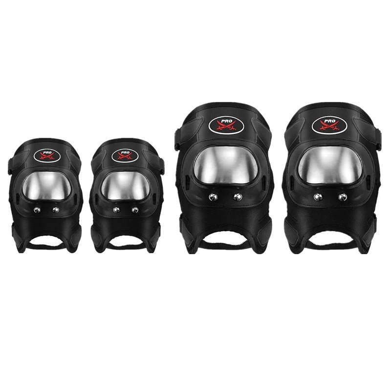 Motocicleta personalizada motocicleta de campo al aire libre deportivo de carreras rodilla protector de codo de acero inoxidable antichoque