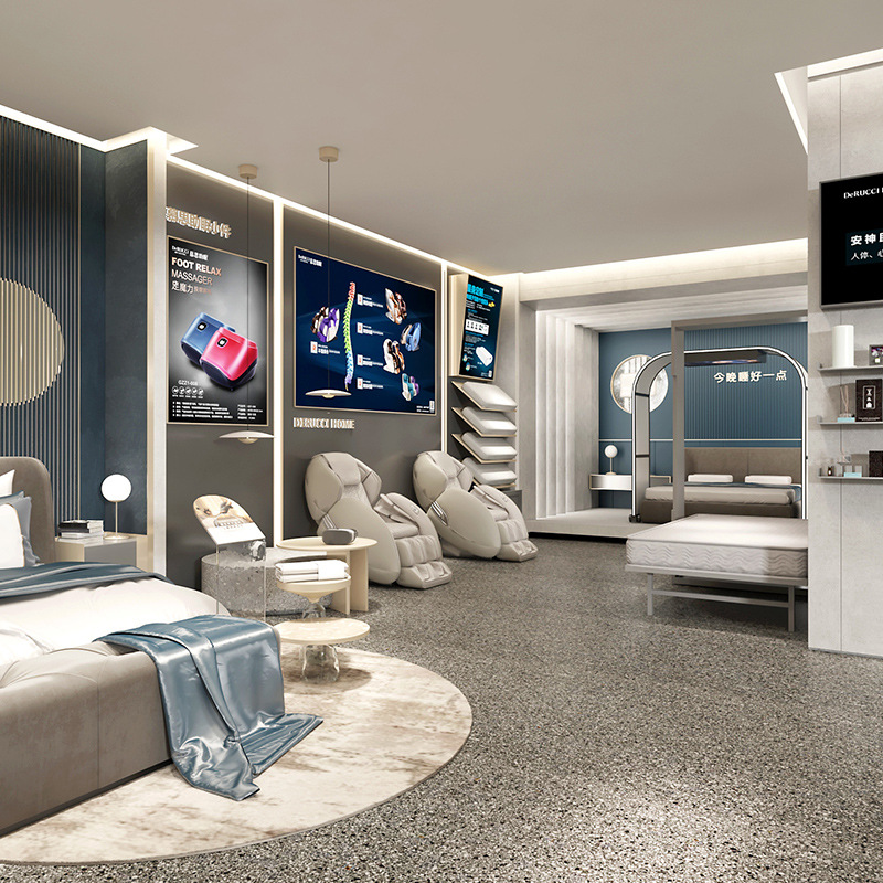 生活馆家居用品展示柜厨具家纺精品展示柜多功能货架中岛柜设计