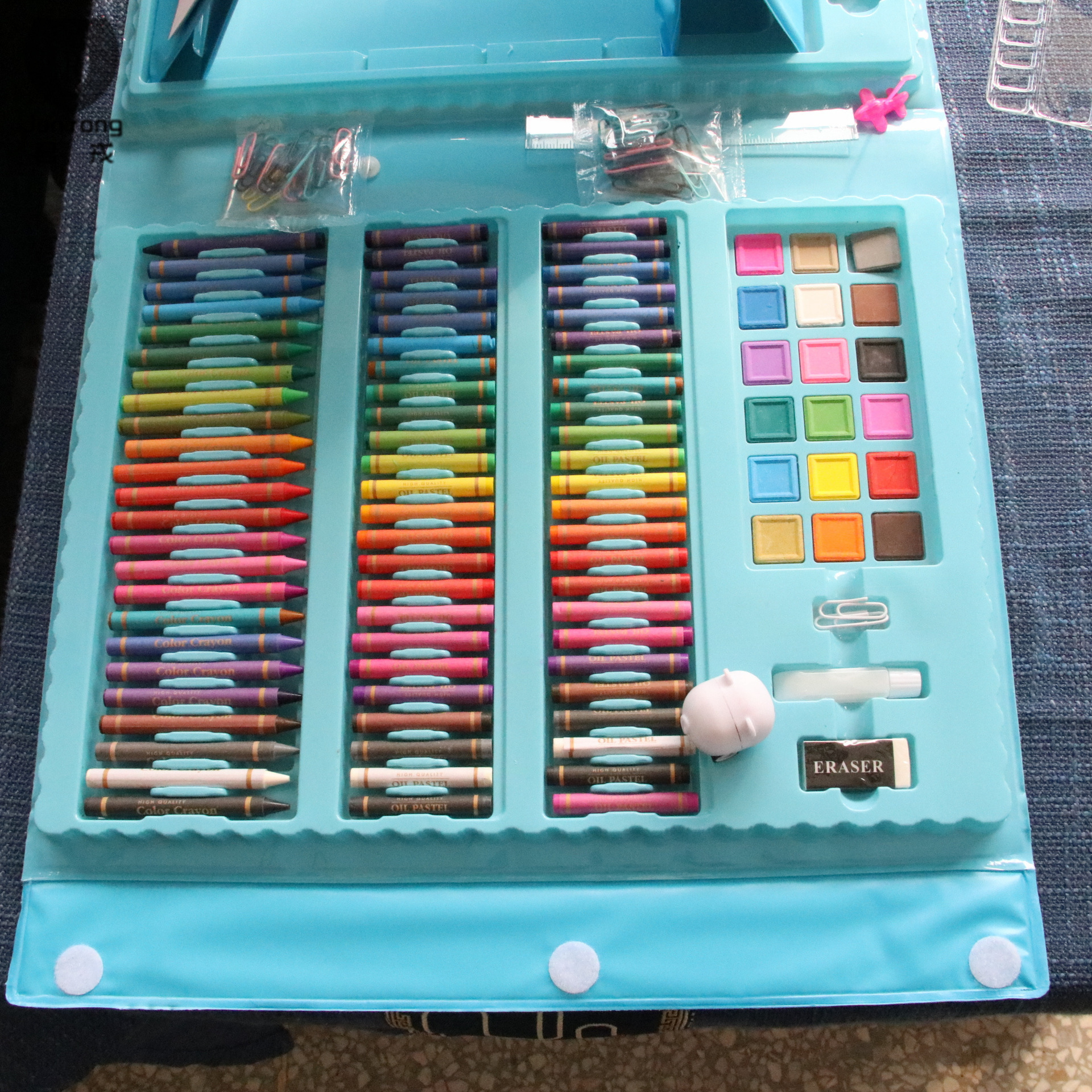 Traje de niños pintura 208 piezas regalo papelería traje marcador crayones traje en stock transfronterizo