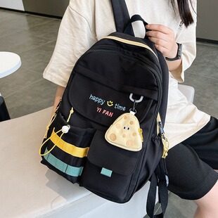 Student Schoolbag Women's 2022 New Japanese Style Backpack Fashion Trendy All-match Computer Bag Daily Leisure Backpack