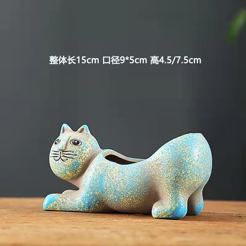 Maceta decorativa con diseño cartoon