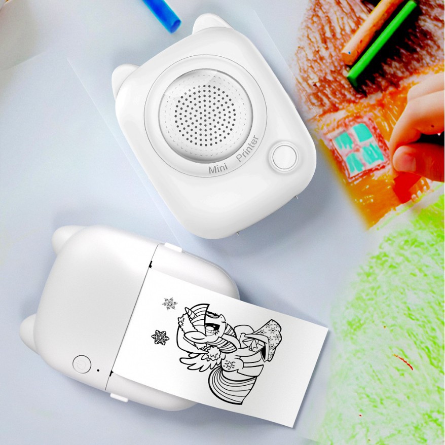 Mini Impresora Térmica Portátil M8 con Voz Inteligente para Niños