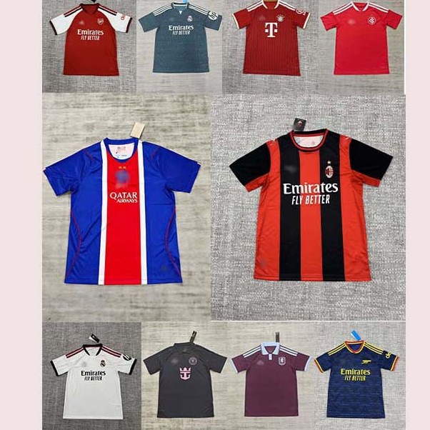 2627 Real Madrid football jersey, Barcelona, Man Utd, Chelsea, Bayern, Dortmund, Juventus, Flamengo football jerseys
