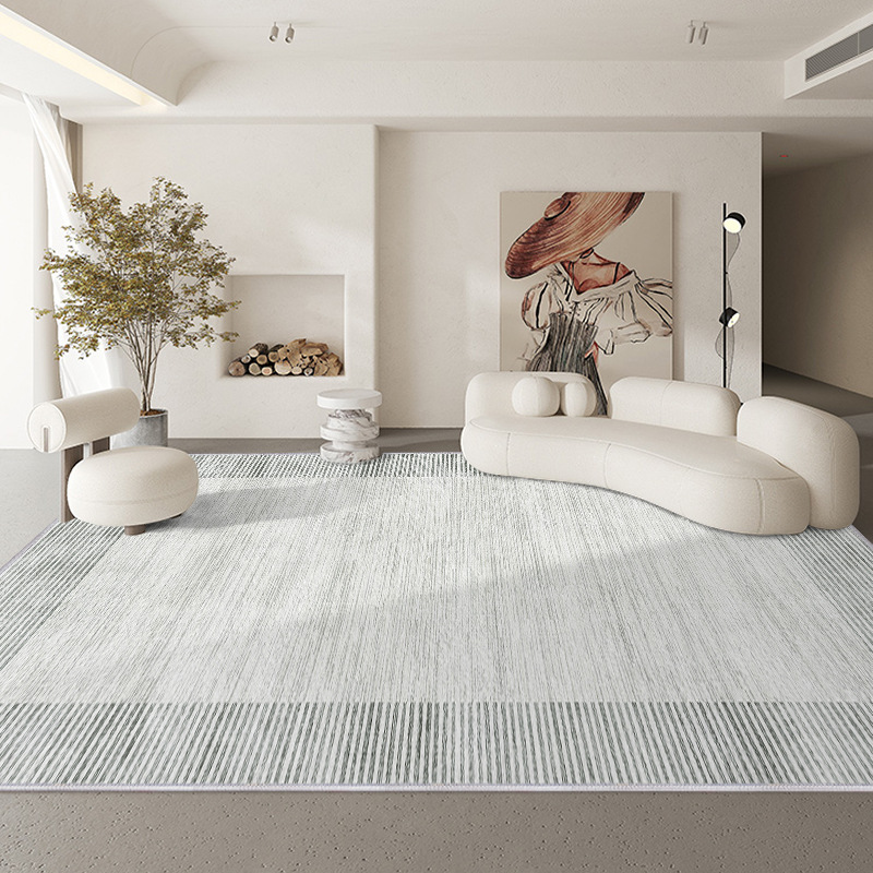 现代简约客厅地毯水洗背仿羊绒沙发茶几毯轻奢卧室床边毯地毯