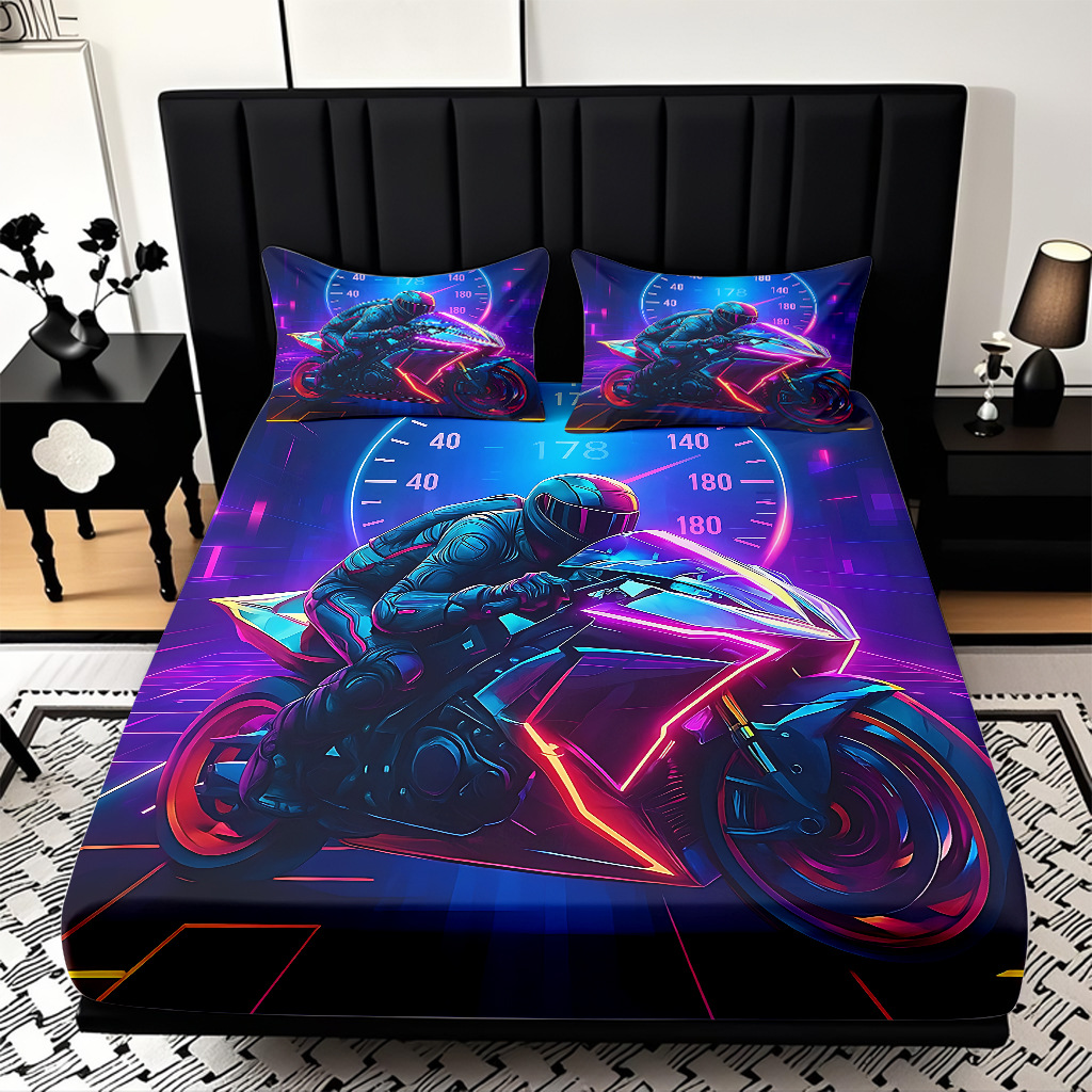 TEMU / JIT serie de motocicleta fría transfronteriza impresión digital de alta definición caja de cama de polirido fábrica directa