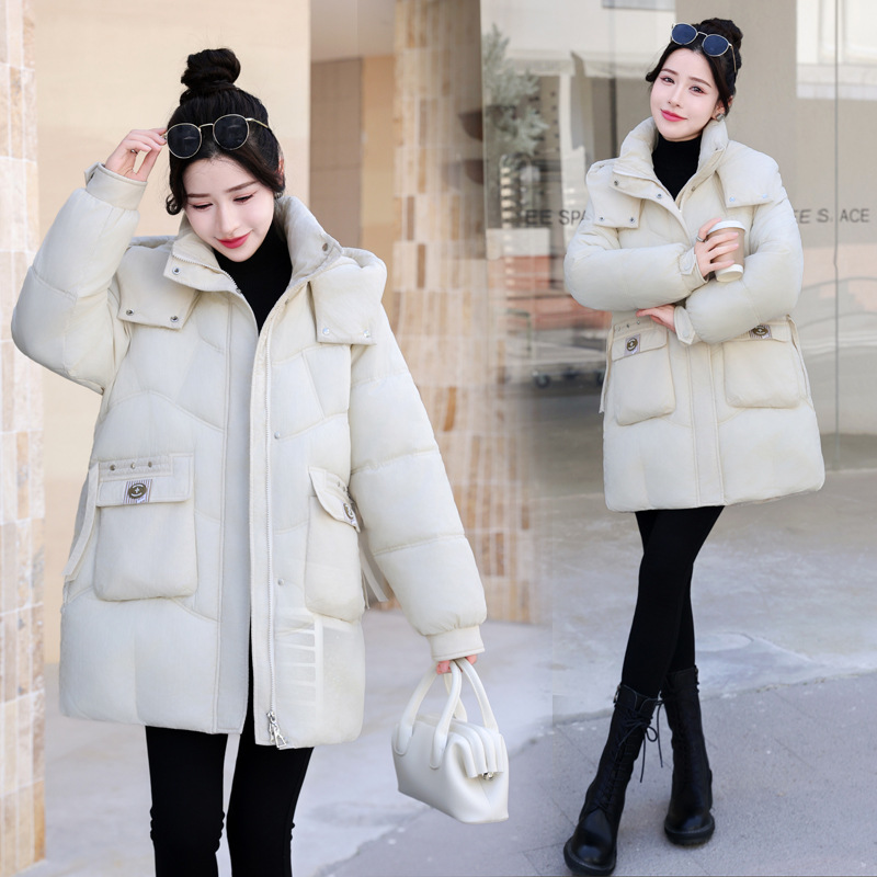 Invierno plumón chaqueta de algodón para mujeres 2025 nuevo este año chaqueta de algodón chaqueta suelta madre gruesa chaqueta image 4