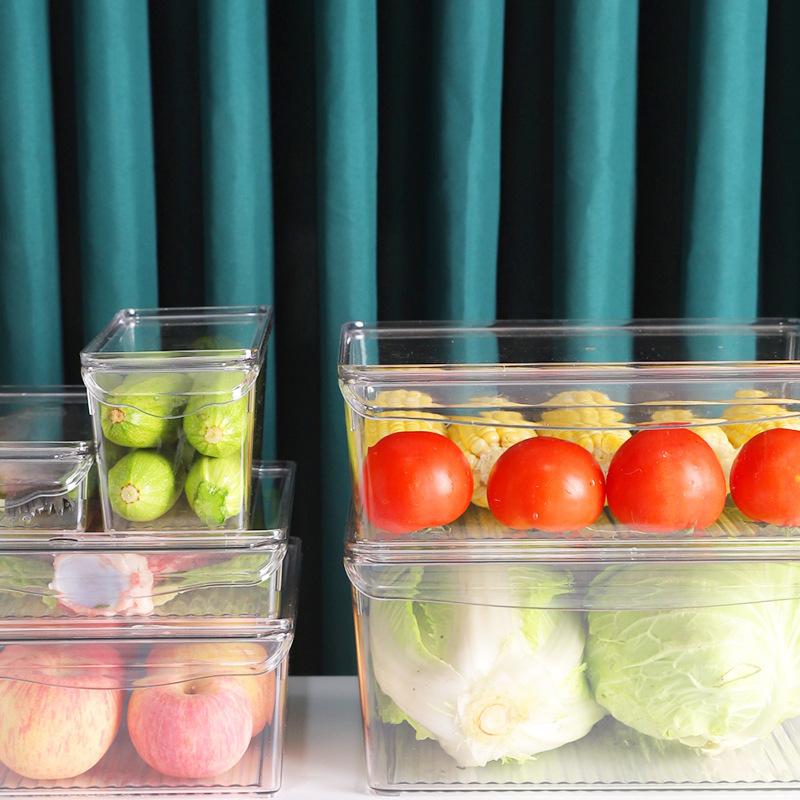 Organizador para Refrigerador de Plástico de Grado Alimenticio Antiolor de Gran Capacidad