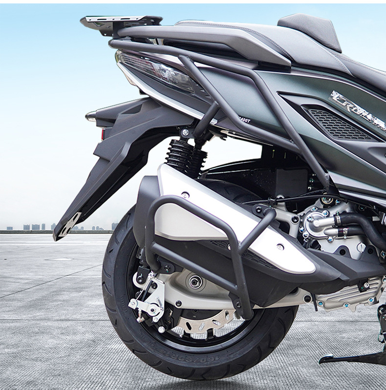 Suitable for Sanyang Cruiser 400 Bumper Anti-Fall and Anti-Collision Scooter Bumper Front and Rear Fully Surrounded Protective Bar Modification