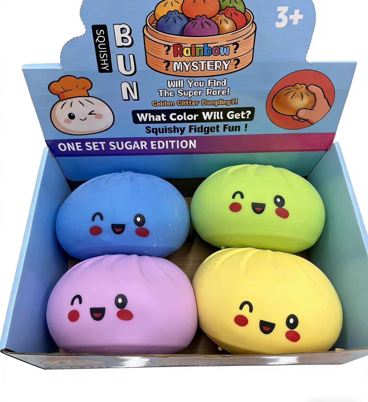 Bamboo de pellizco, suave, lindo, lento, rebote divertido, juguetes de pellizco de pellizco portátiles, adornos de oficina