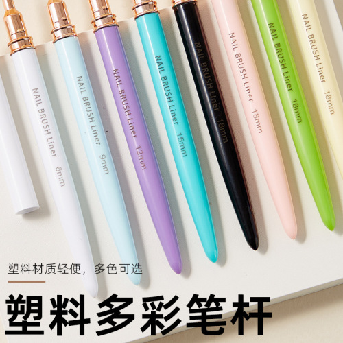 Set of 5 nail art pens, nail pulling pen, nail art brush, nail salon nail brush