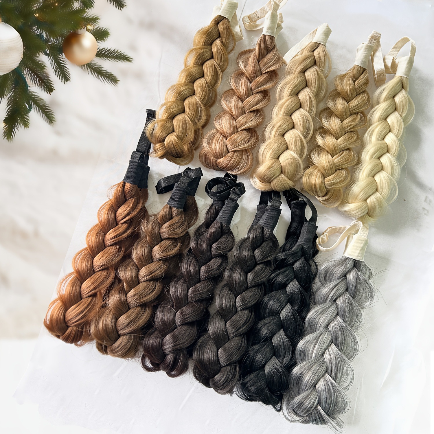 Trenza de hueso de pescado ajustable elástica europea y americana de alta temperatura transfronteriza cabeza de tejido manual