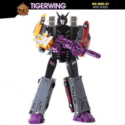 Mohunzhi MH-MINI07 Flying Tiger Combination Set Five-in-One Car Transformation Toy Model Blockade Robbery