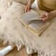 Korean style ins fresh cute bunny quilt cover class A pure cotton gauze soft skin-friendly quilt cover double four-piece set