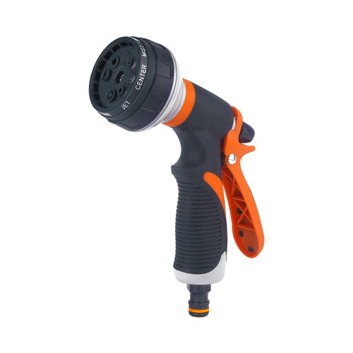 Factory Supply Eight-Function High-Pressure Water Gun Household Flower Spraying Nozzle Car Washing Water Gun 8-Function Garden Spraying Water Gun